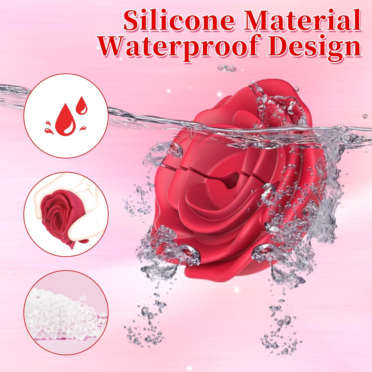 Rose Nipple Clamps Vibrator Sex Toys Remote Control Sex Toy-IntimiLife