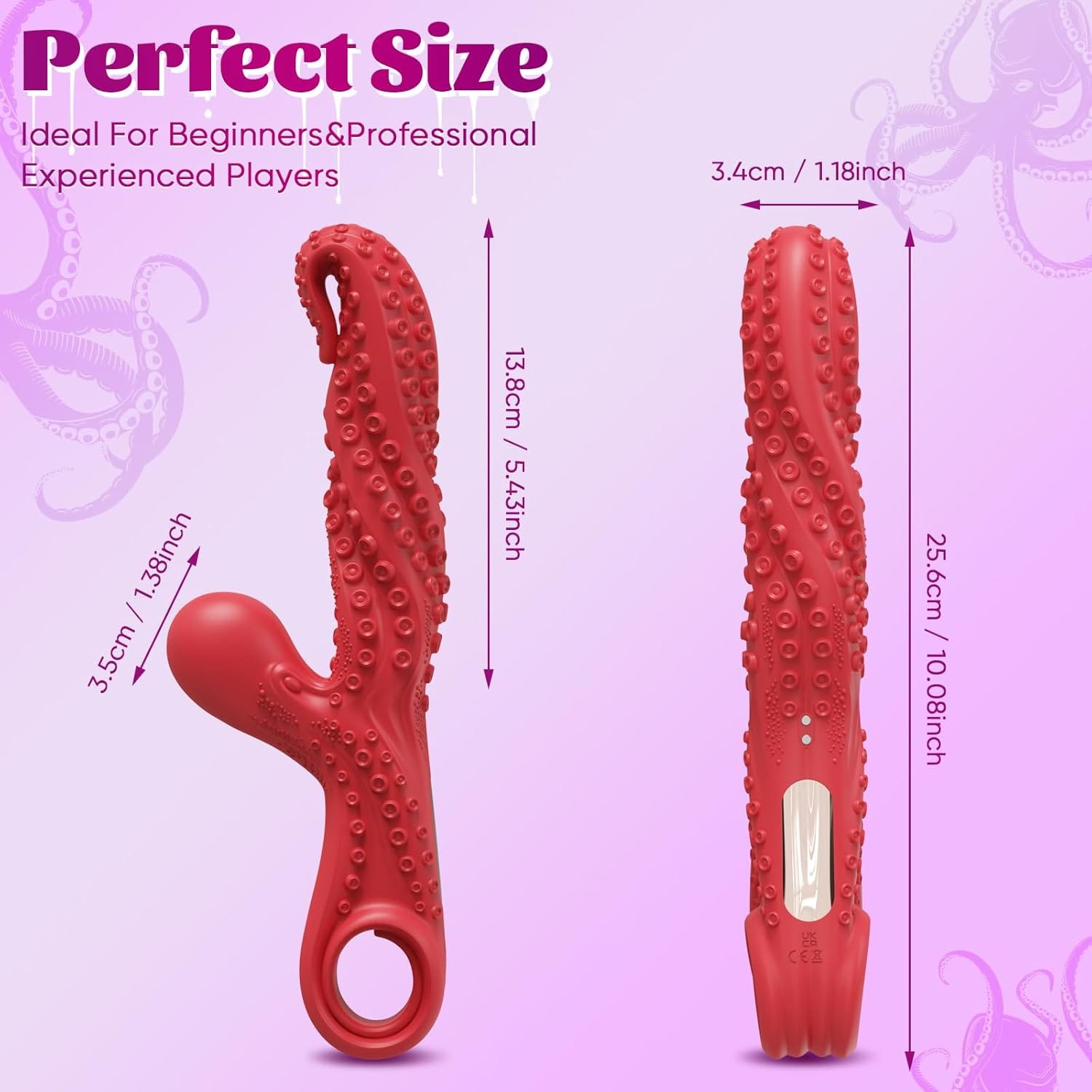 Octopus Tentacle Vibrating G-Spot Vibrator With Pull Ring-IntimiLife