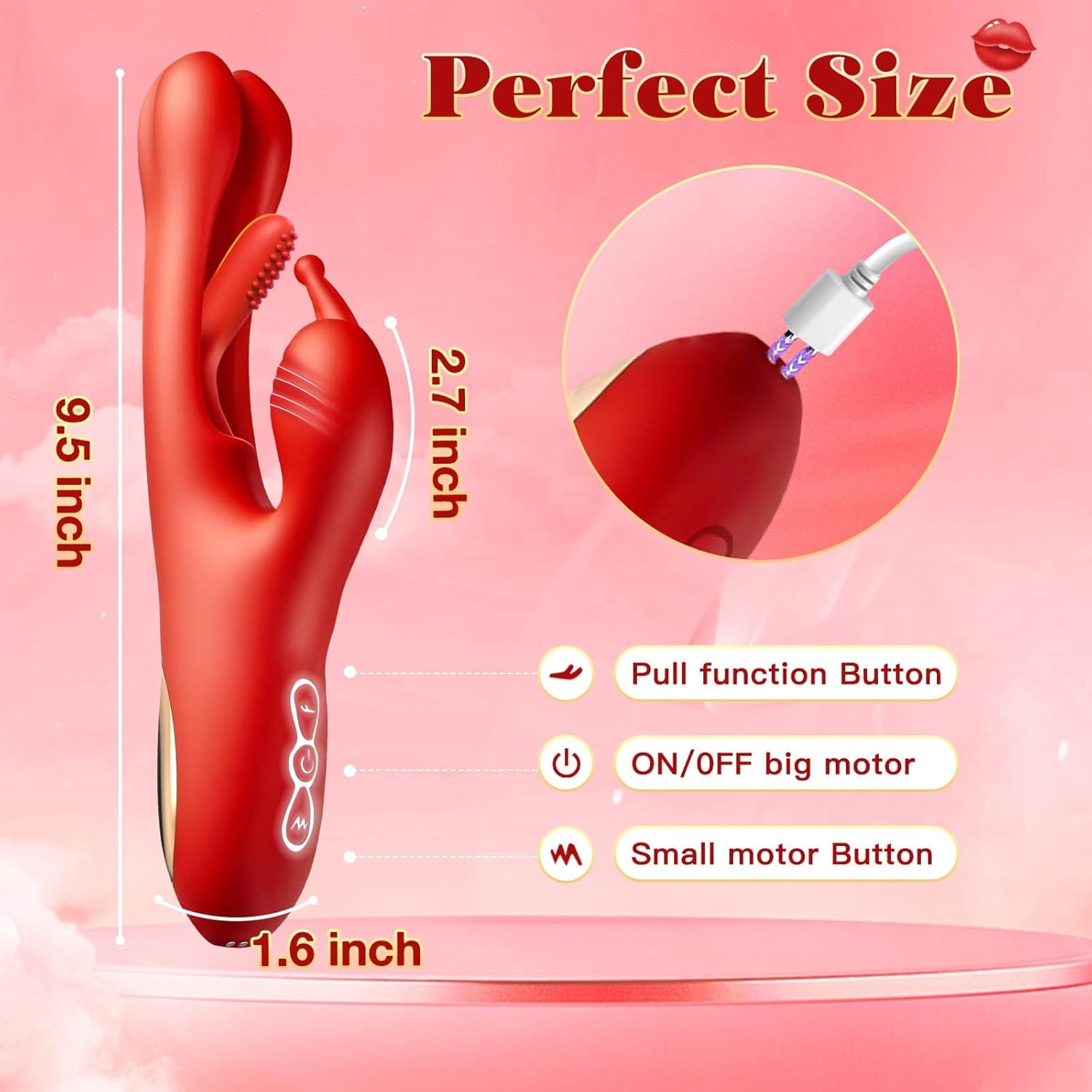 3 IN 1 Rabbit Flapping G Spot Clitoral stimulation Vibrator-IntimiLife