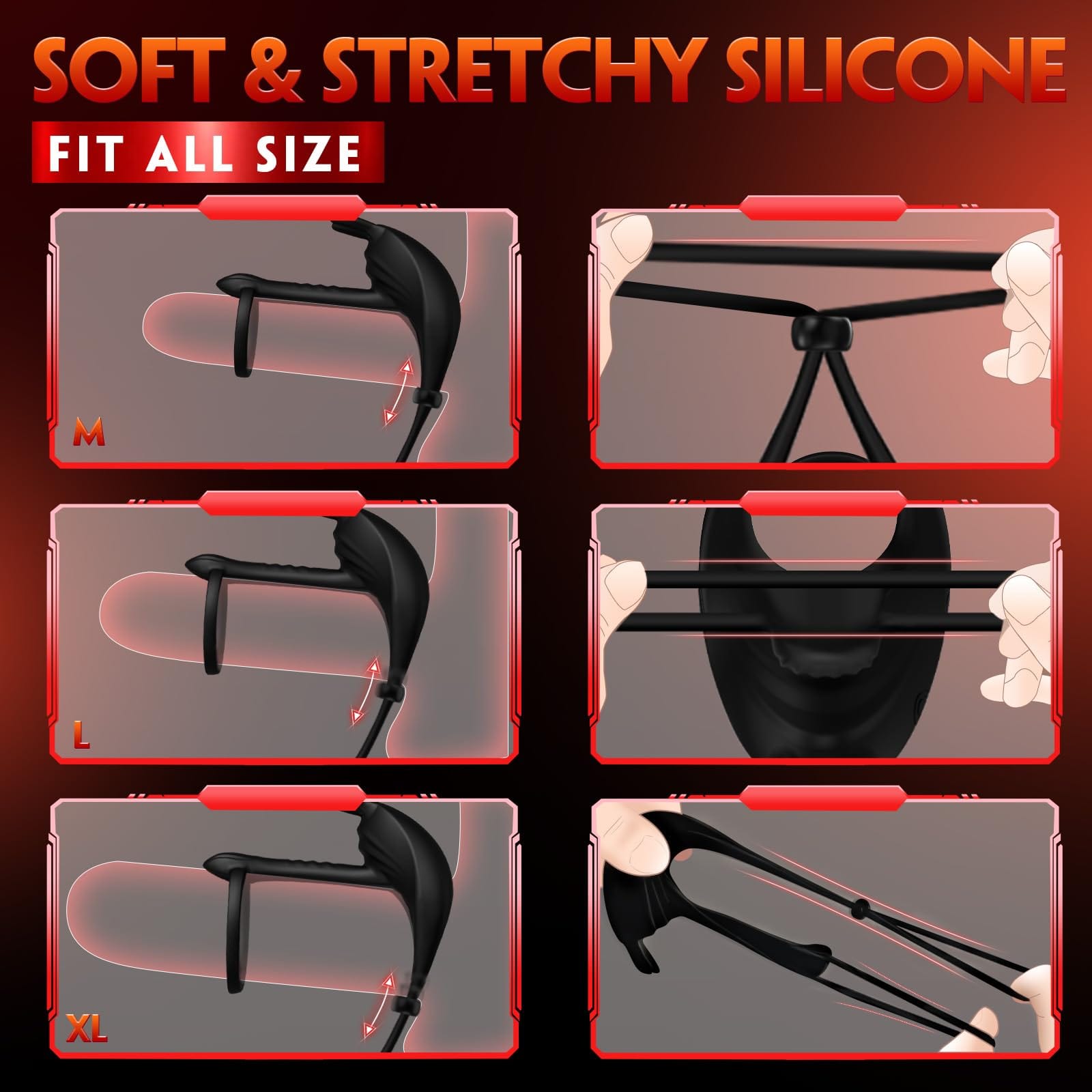 intimilife -Bunny RIng Vibrating Cock Ring with 2 Penis Ring Penis Sleeve Mens Sex Toys-IntimiLife