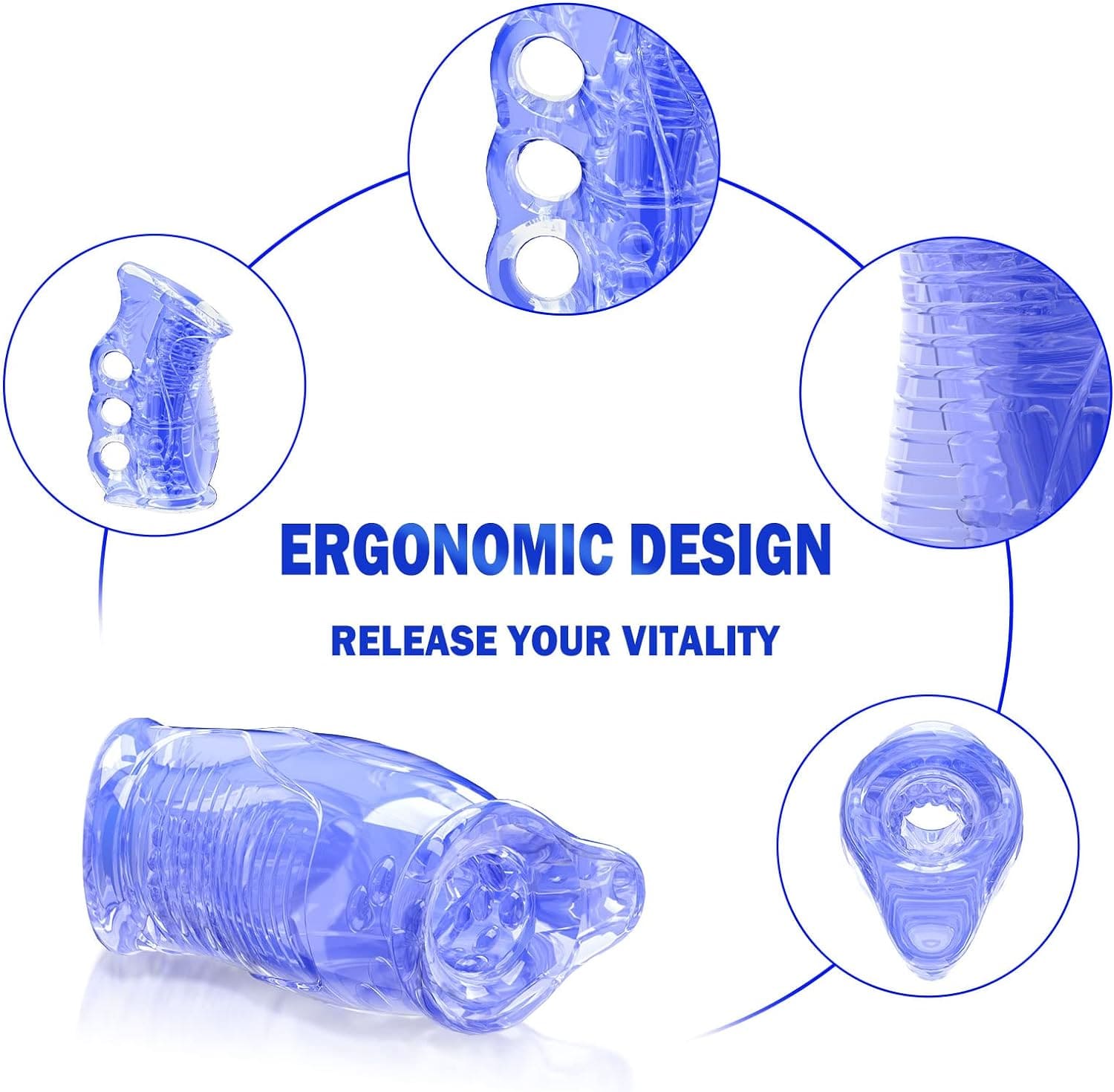 Manual Open-Ended Sleeve Blowjob Male Stroker for Men Masturbation-IntimiLife