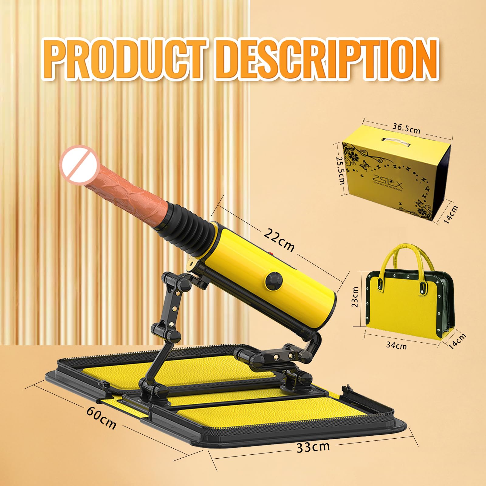 Leather Bag 1.0 Female Sex Machine Masturbation Pumping Gun With Dildos-IntimiLife