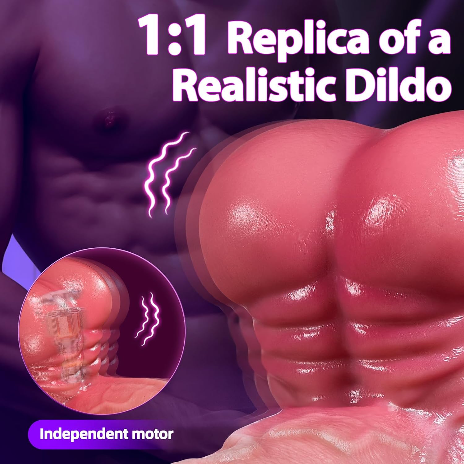 Waterproof dildo in shower setting showing versatile hands-free suction cup use