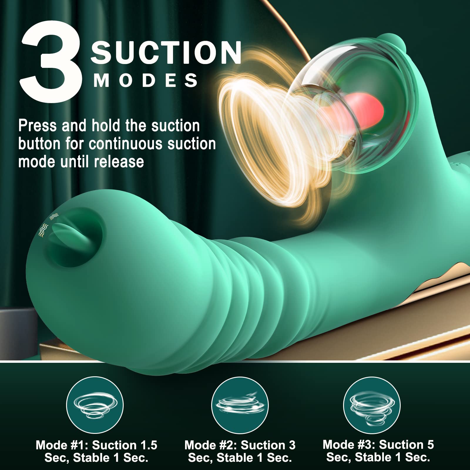 G Spot Vibrator with Thrusting & Suction Design-IntimiLife