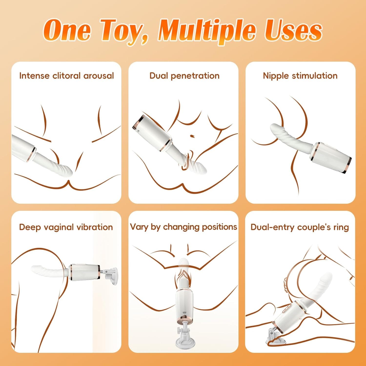 Hands-free demonstration on stable surface with angle adjustment