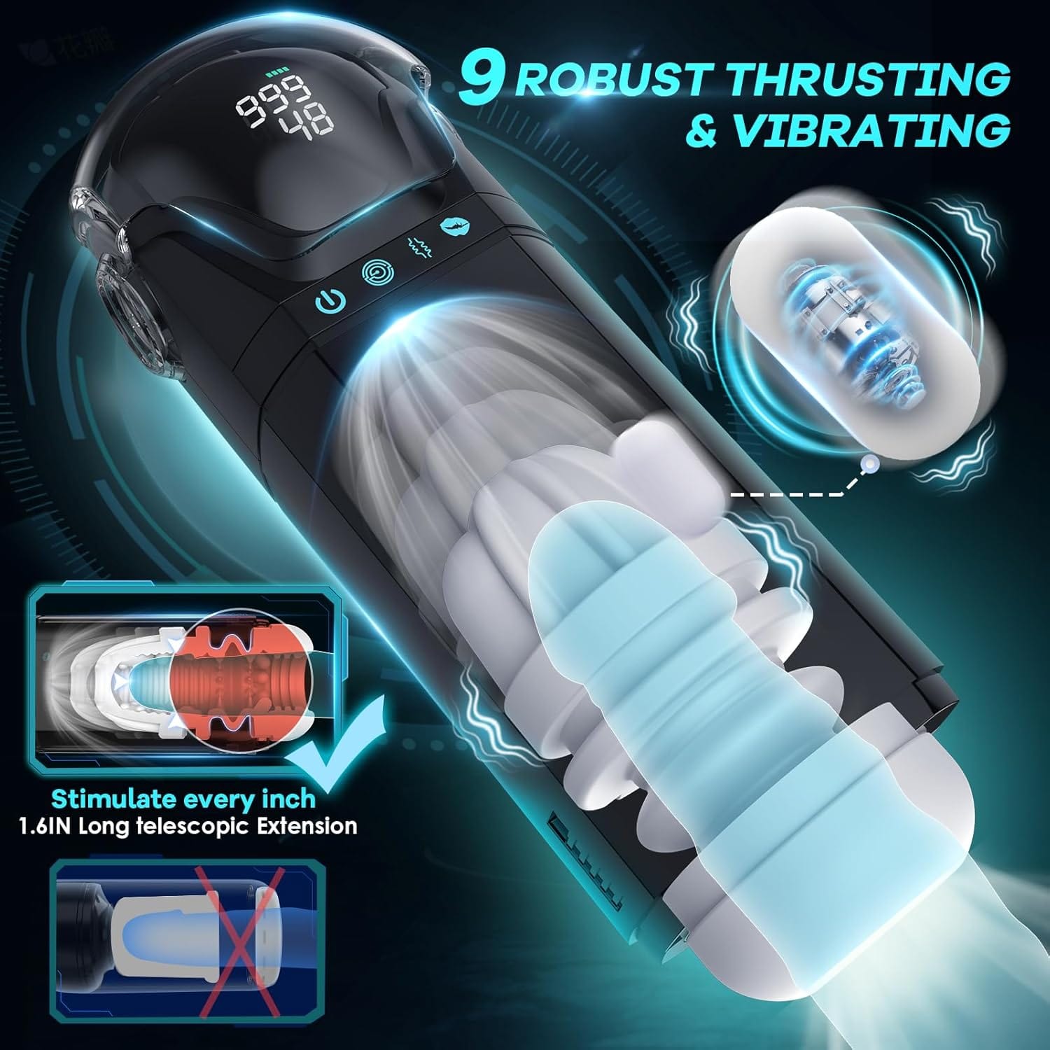 Armor 3 In 1 Auto Suction Thrusting Vibration Male Storker-IntimiLife