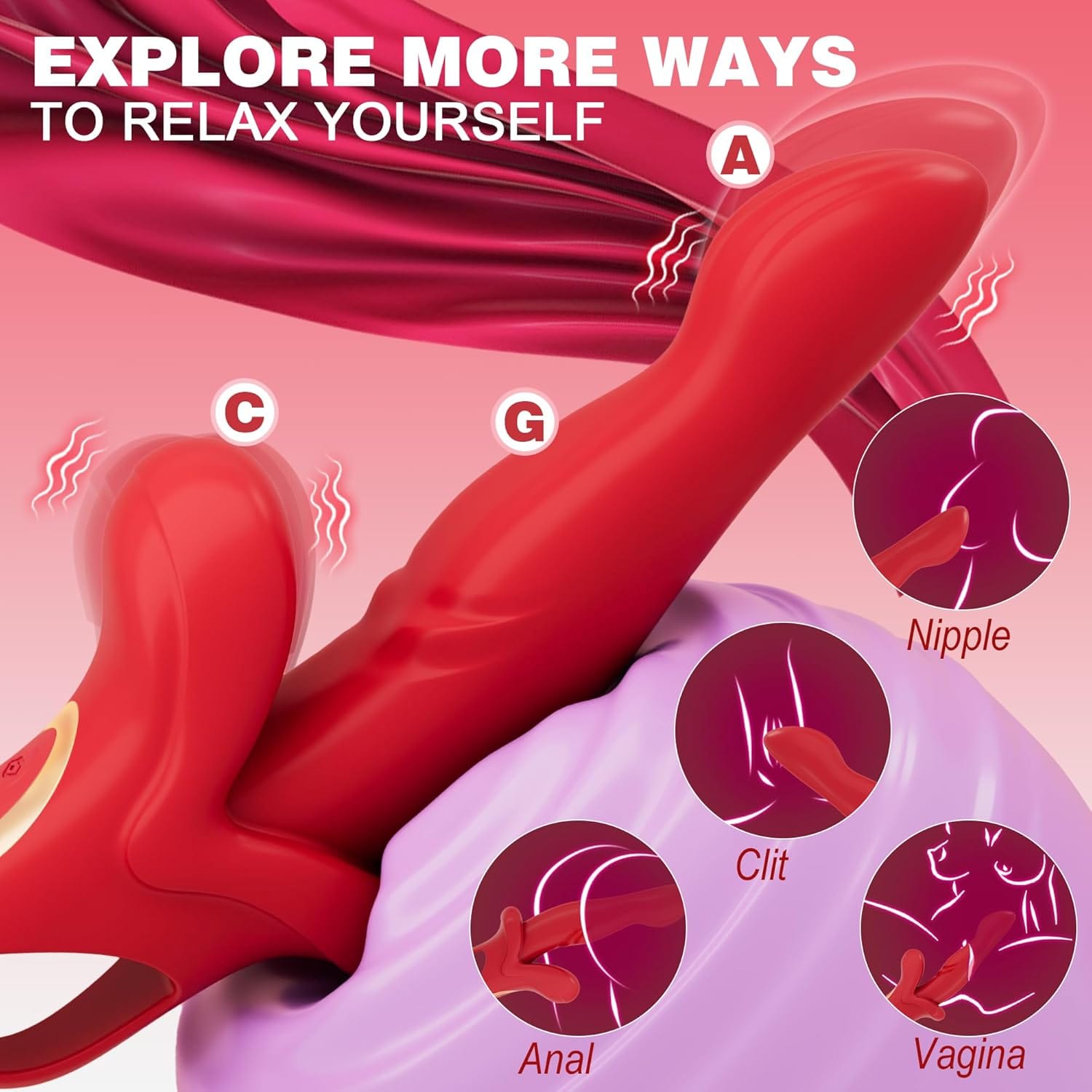 Alice 3 In 1 Thrusting Vibrating Rabbit G Spot Vibrator-IntimiLife