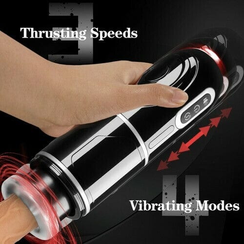 PowerKing Ultra-Technical Hands-free 7 Telescopic Rotation Modes Male Masturbator Cup-IntimiLife