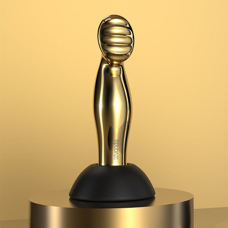 intimilife - Wireless Remote Control Light Luxury Gilded Prostate Massager Masturbation Stick Anal Plug-IntimiLife