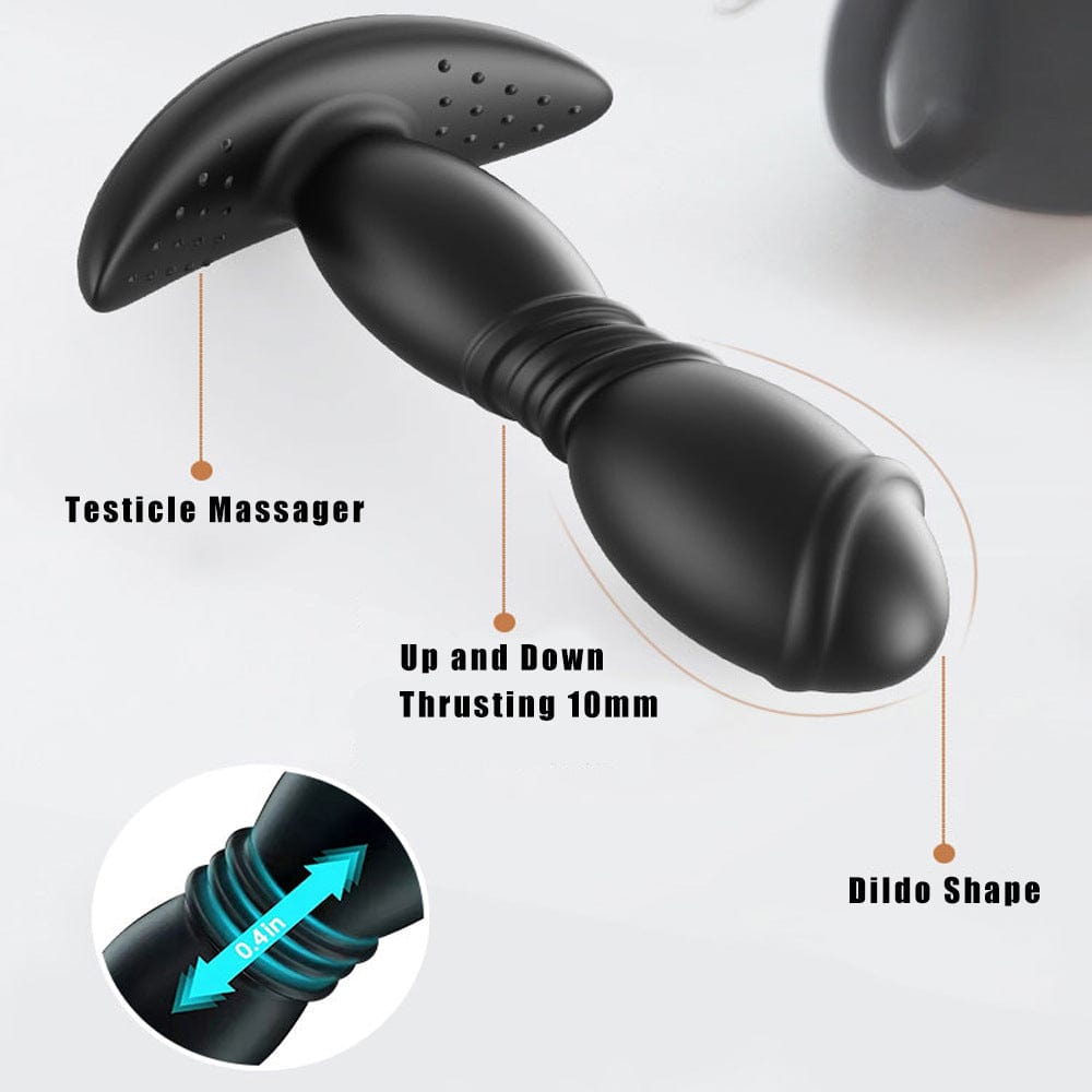 intimilife - Remote App Control Dildo Butt Plug Vibrator Anal Sex Toys for Men-IntimiLife