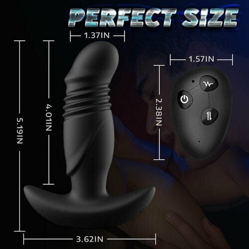 Close-up of prostate massager tip showing precise stimulation design