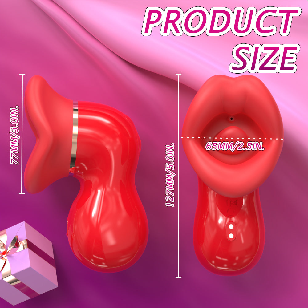 LushMouth Rotating Tongue Suction Massager for Dual