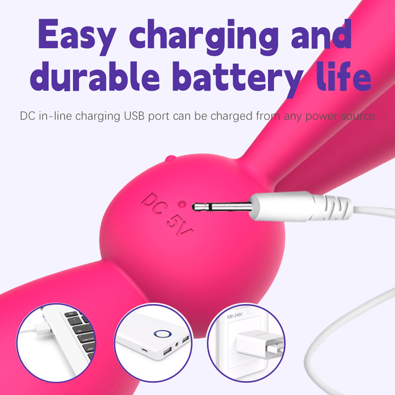 Long-eared Rabbit Silicone G-spot Vibrator-IntimiLife