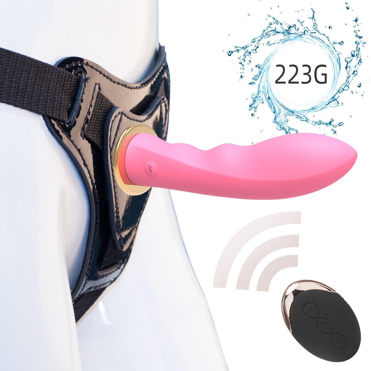 Close-up of 5.51-inch body-safe silicone dildo with realistic texture details