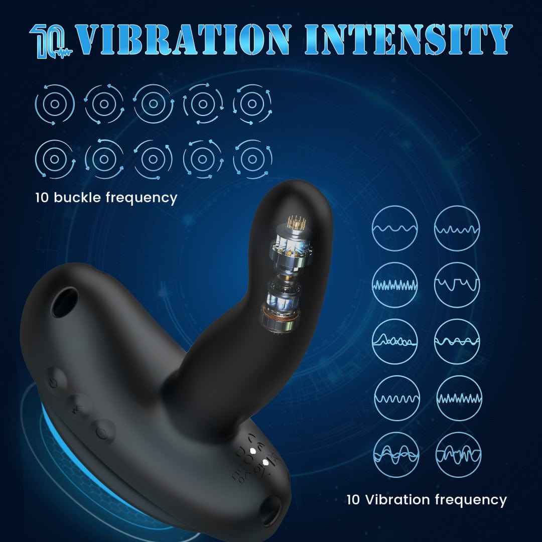 5.27‘’ Mini Saddle G Spot Prostate Vibrator With Suction Cup & Panty-IntimiLife