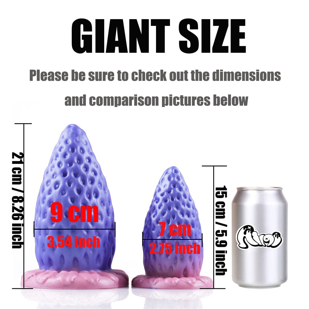 AIMITEX Super Large Strawberry Silicone Butt Plug Anal Sex Toy-IntimiLife