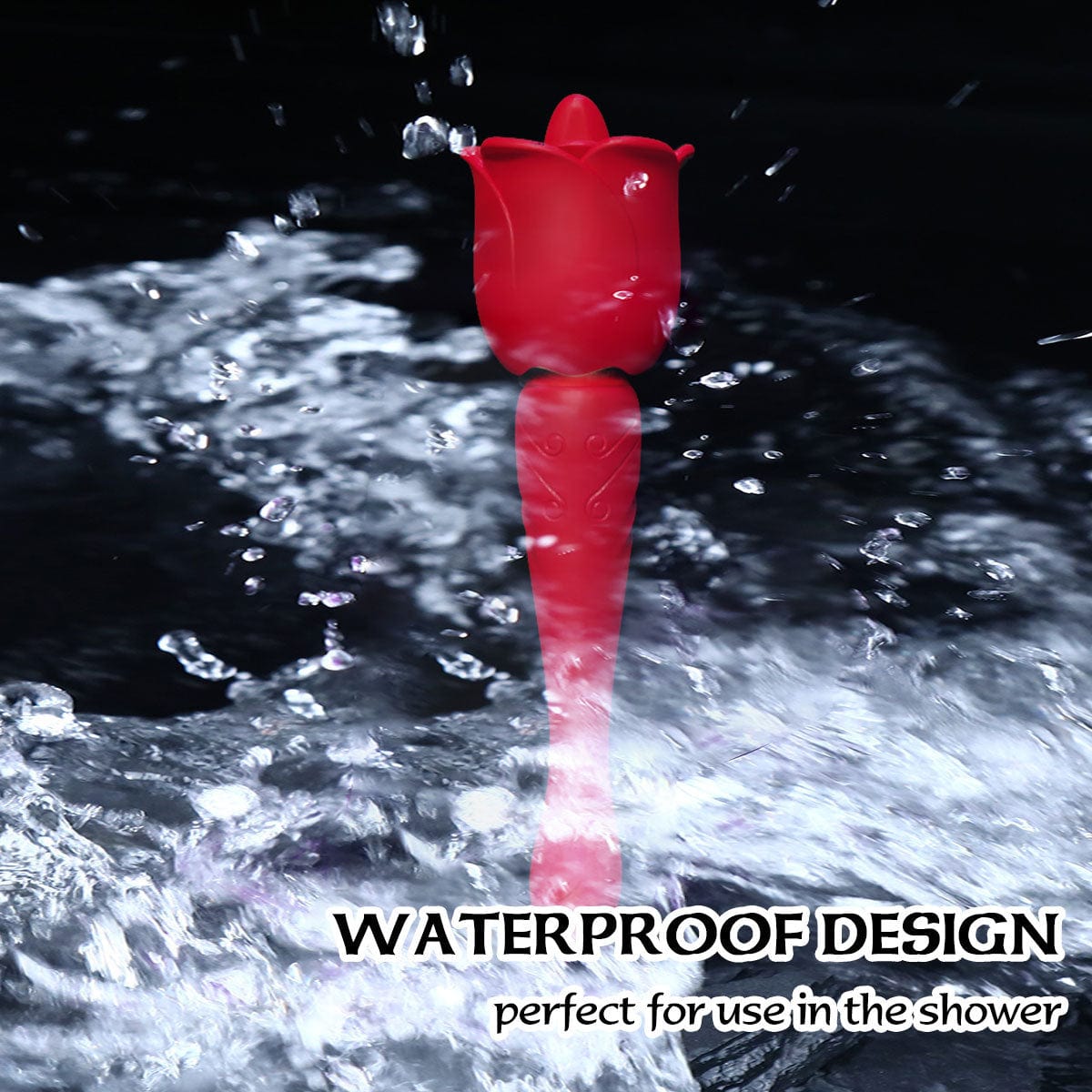 intimilife - Rose Honey Tongue Licking Vibration G Point Massage Stick Nipple Masturbation Device-IntimiLife