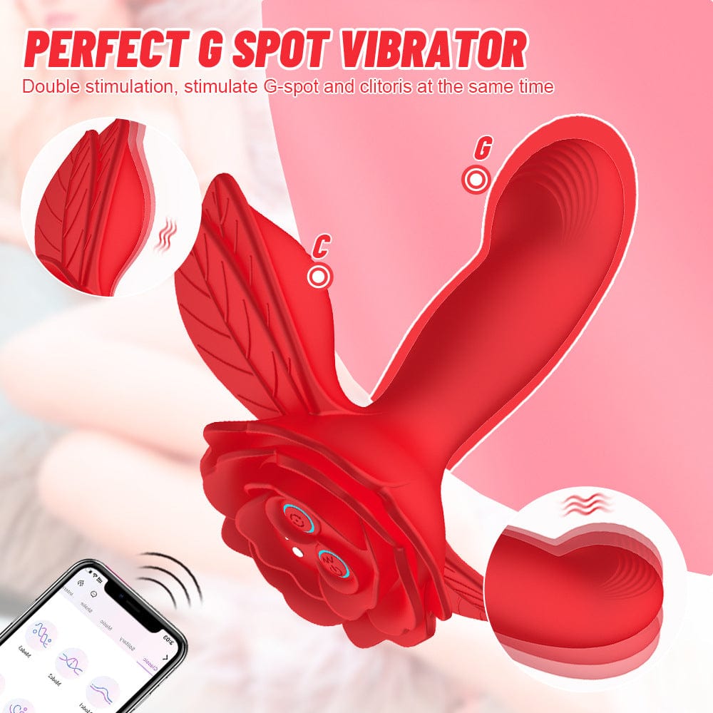 intimilife - Rose Wearable Double Stimulation G Spot Vibrator-IntimiLife