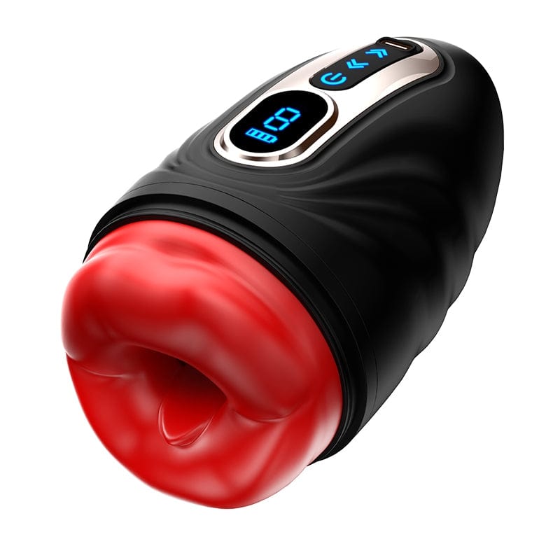 Mouth-Wrapped Penis Trainer Vibrator with Heating Rod-IntimiLife