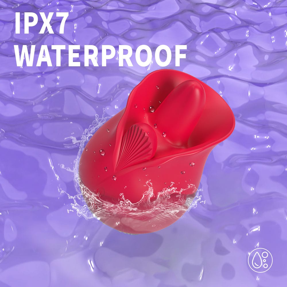 intimilife - Roman 9 Frequency Tongue-licking Rose Toy-IntimiLife