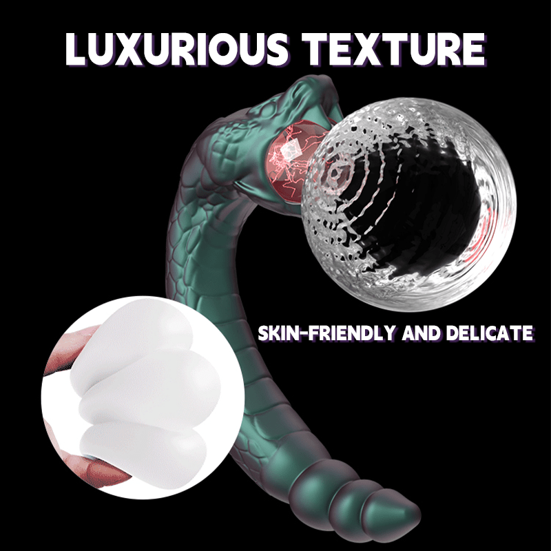 Blush Snake - shaped Vibrating  G SPpot Vibrator-IntimiLife