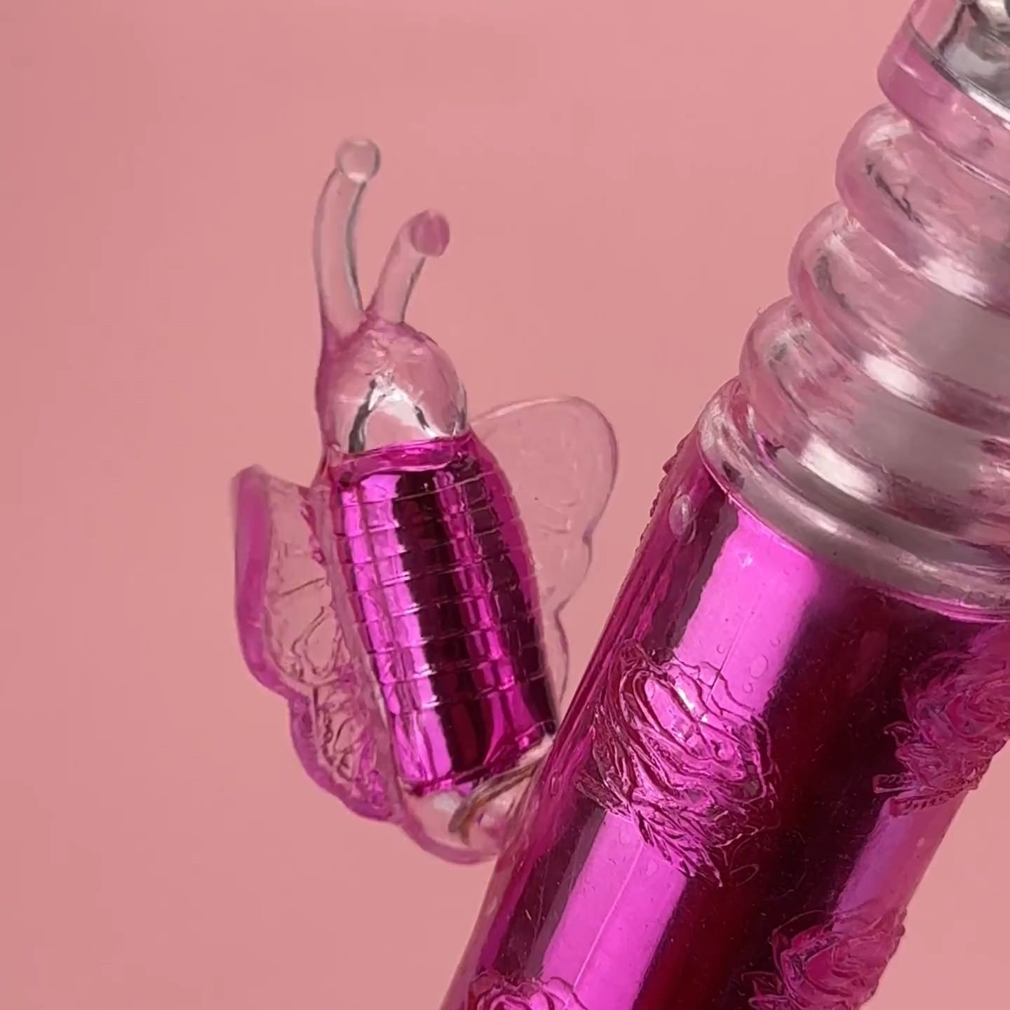 Rechargeable thrusting butterfly Thrusting rabbit vibrator