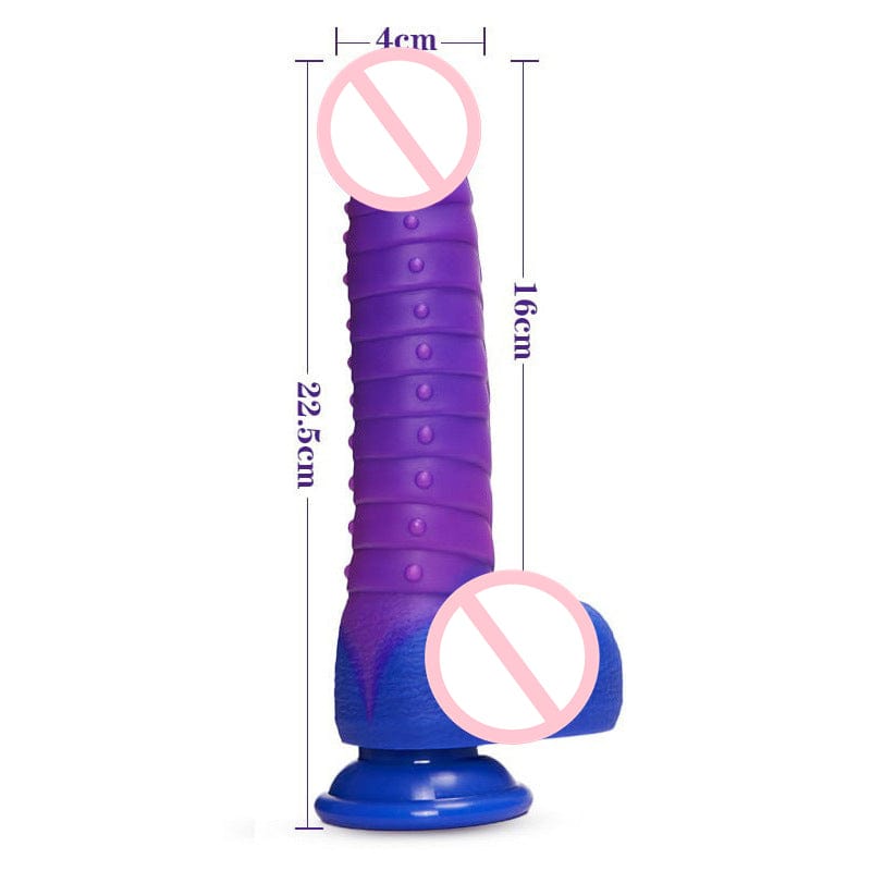 6.3���� intimilife - Telescopic Dildo Silicone Realistic Big Fake Penis Dildo Vibrator-IntimiLife
