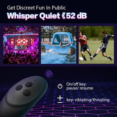 10 Thrilling Vibration 3 Thrusting Silicone Remote Control Cock Ring Anal Vibrator-IntimiLife