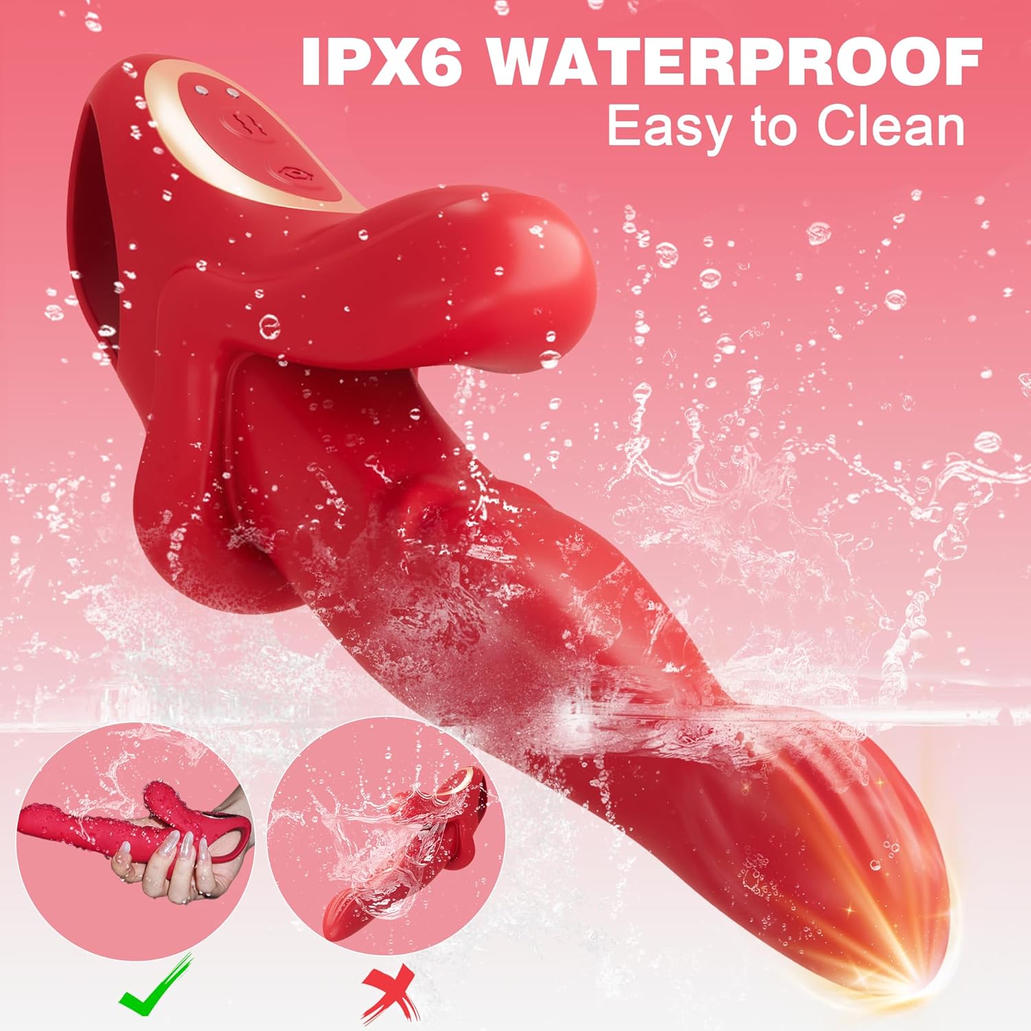 Alice 3 In 1 Thrusting Vibrating Rabbit G Spot Vibrator-IntimiLife