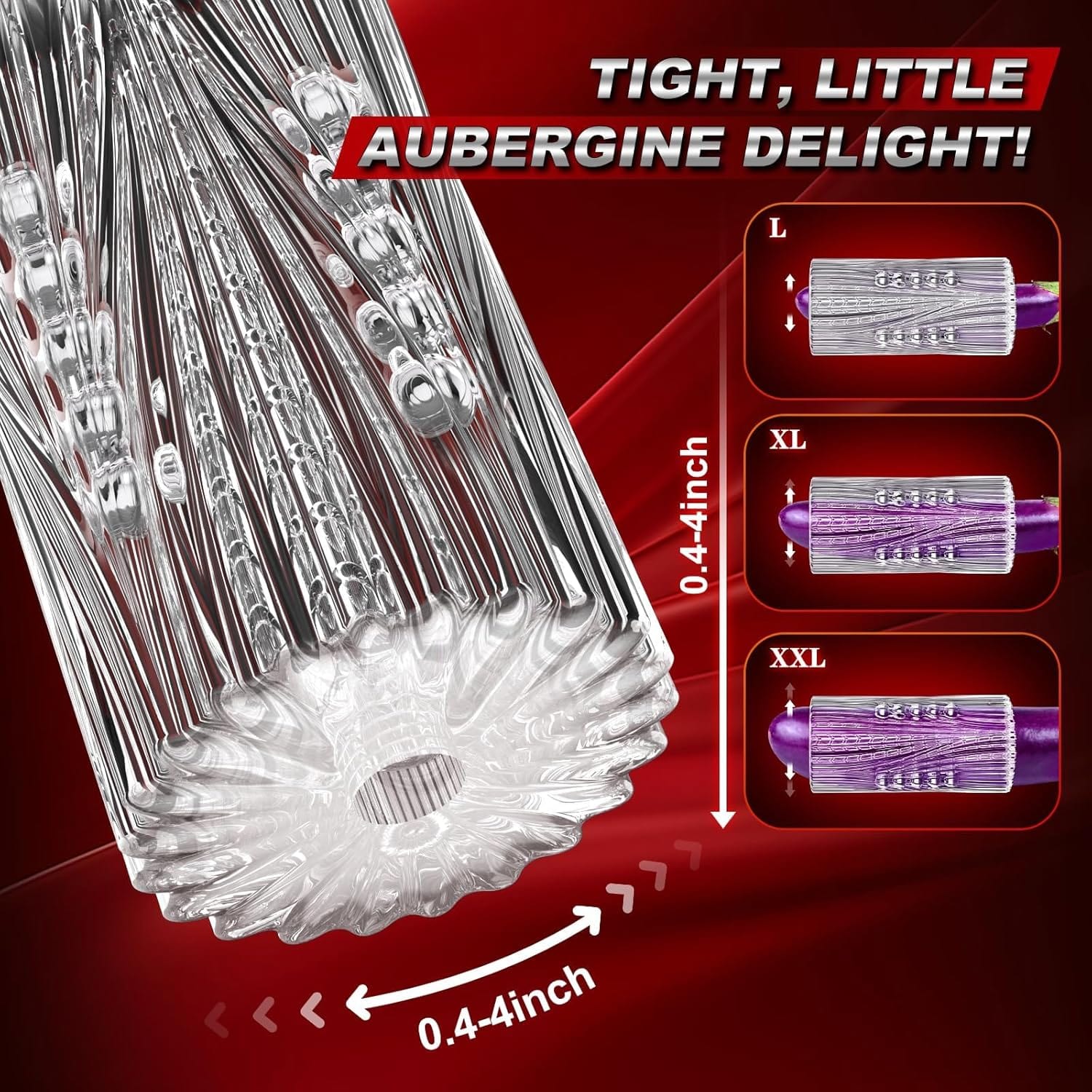 Manual Suction Penis Sleeve Blowjob Male Masturbators with 15 Extruded Beads-IntimiLife