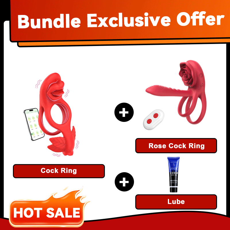 Lipleaf - Tongue Vibe Ring for External & Testicle Play color or variant view