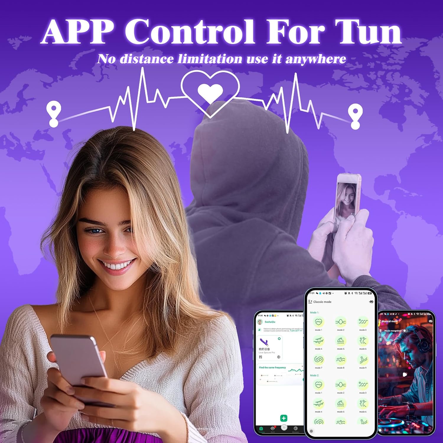 APP-Controlled 9 Pulsing Thrusting Rabbit G Spot Vibrator-IntimiLife
