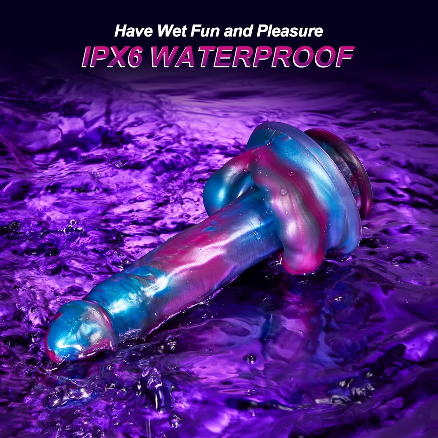 6.69‘’ Big Mouth Fantasy Dildo Vibrator with 3 Thrusting & 7 Vibration & Heating Modes-IntimiLife