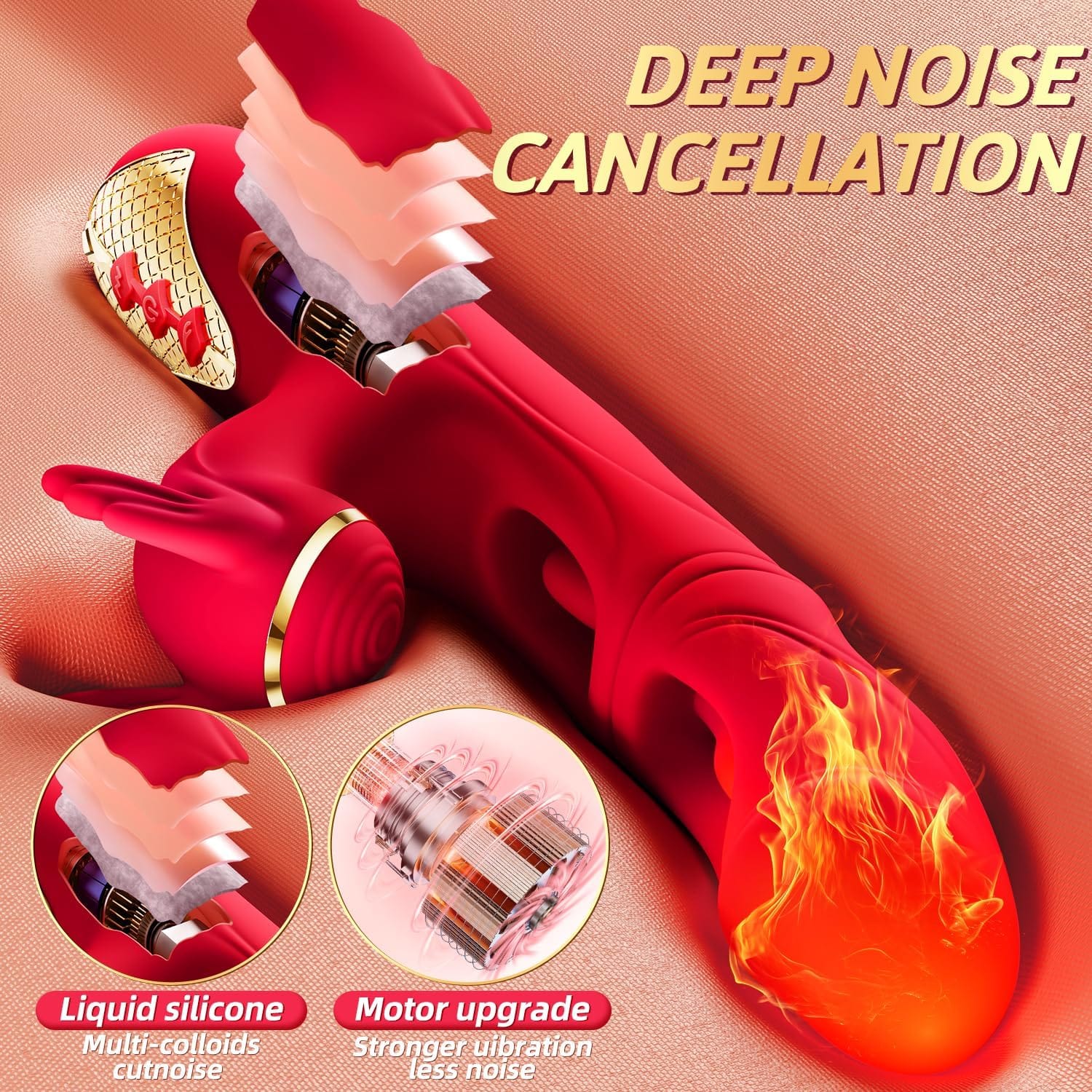 Angel 10 Tapping 7 Flapping Rabbit G Spot Vibrator-IntimiLife