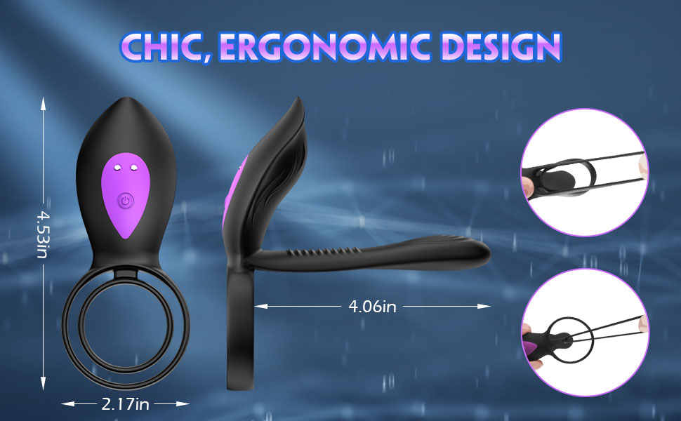 anal vibrator with cock ring