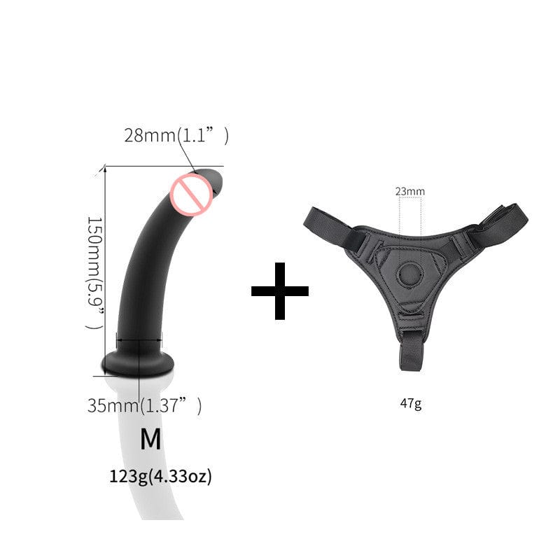 Model wearing the strap-on pant for secure fit and comfortable sensory play