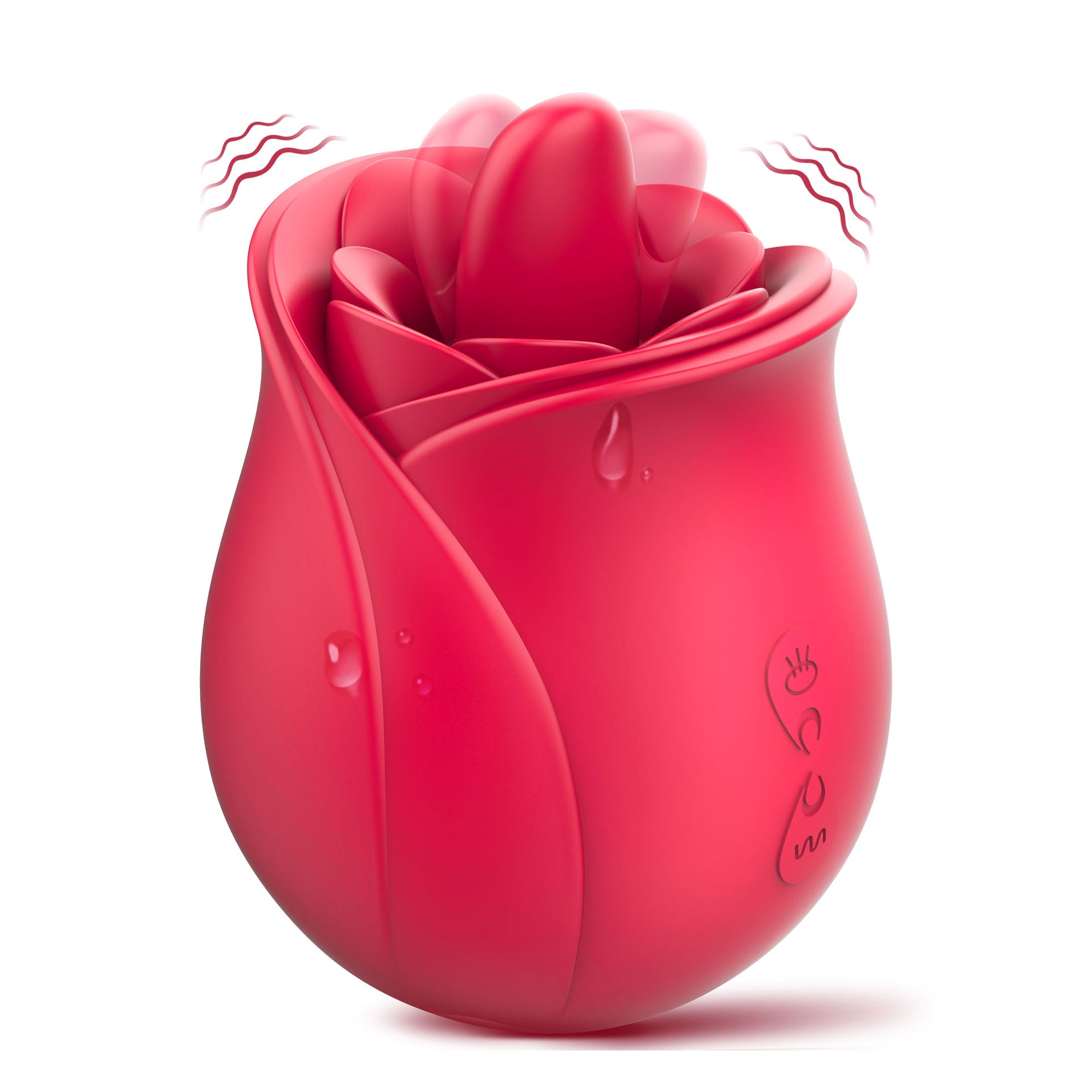 Rose Vibrator with Tongue Licking Patterns-IntimiLife