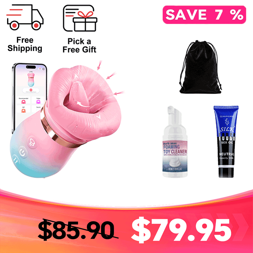 KissMaster - App-Controlled Tongue & Suction Massager
