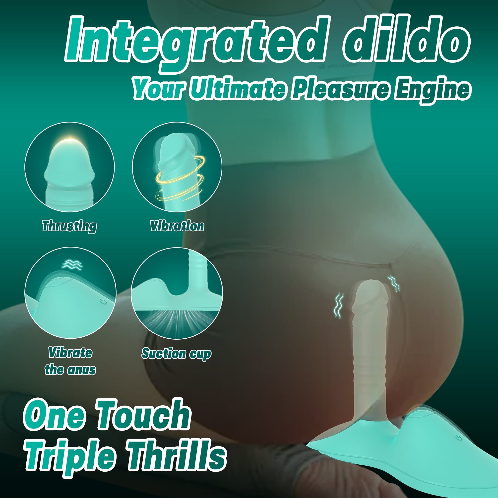Upgraded Riding-Style Cushion Thrusting G Spot Vibrator With APP-IntimiLife