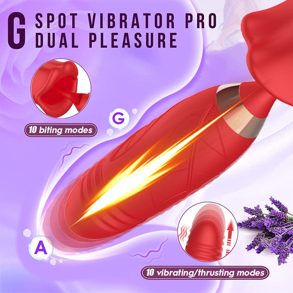 Dual stimulation toy combining suction and thrusting functions