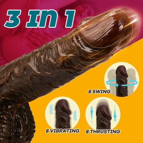 6.69‘’ intimilife - 8 Thrusting Vibrating Simulation Penis Wireless Vibration Dildo-IntimiLife