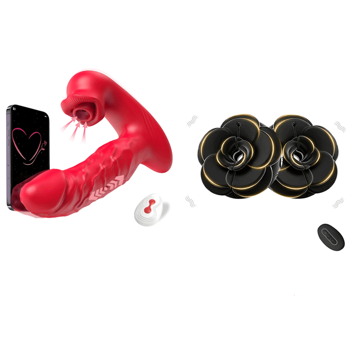 Trovina Vibrator Massager - 2-in-1 with External & Internal Motion color or variant view