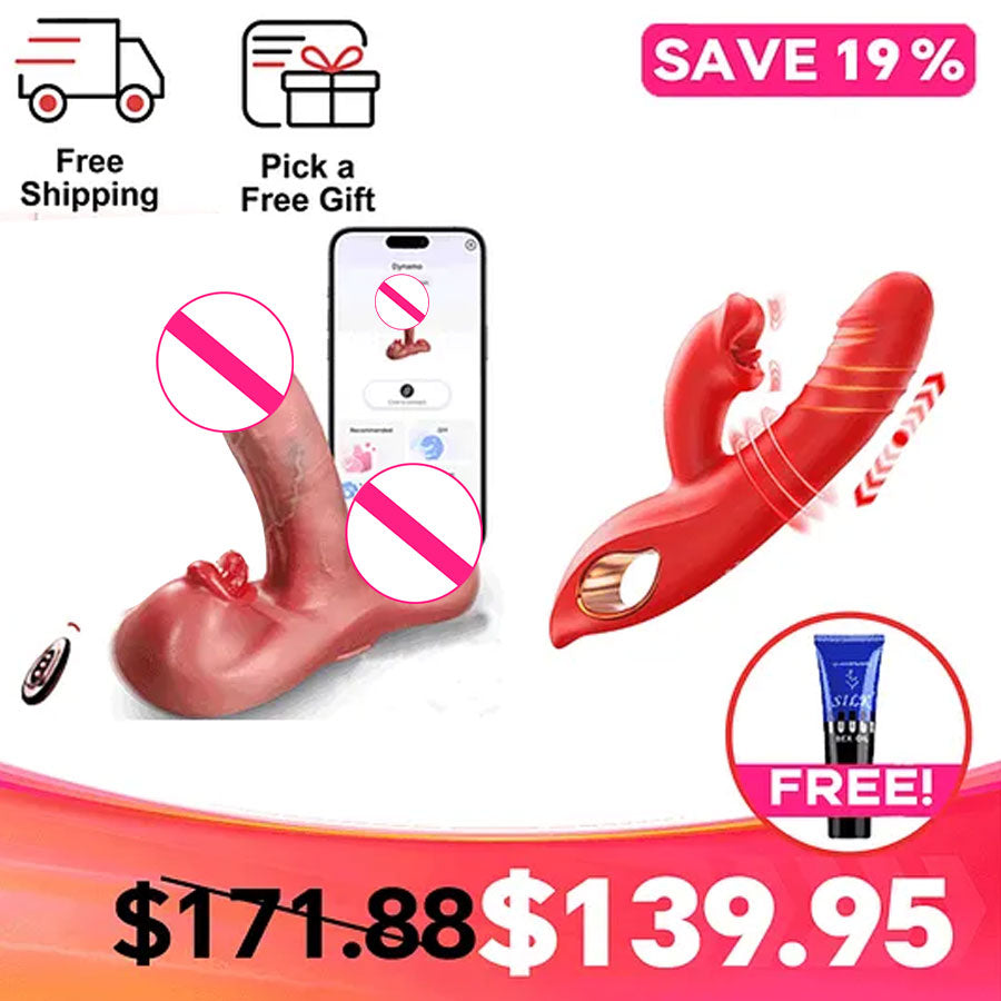 Dynamo - 7.5" Hands-Free Thrusting & Heating Massager