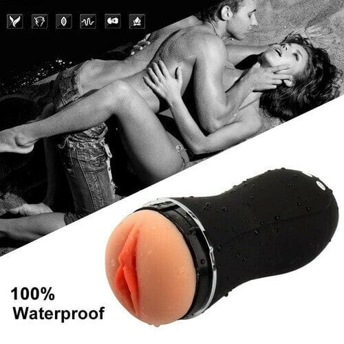 10 Vibrations Pussy Pocket Moaning Male Masturbators-IntimiLife