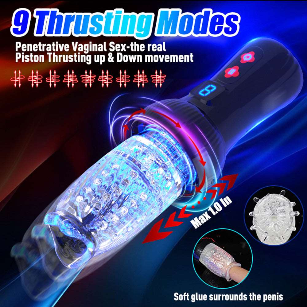 Waterproof automatic stroker shown in shower setting for versatile use