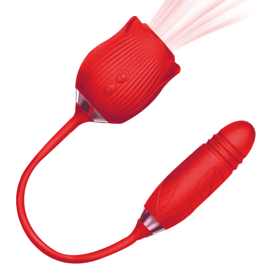 RoséTrio 3-in-1 Rose Massager with Suction & Internal Motion