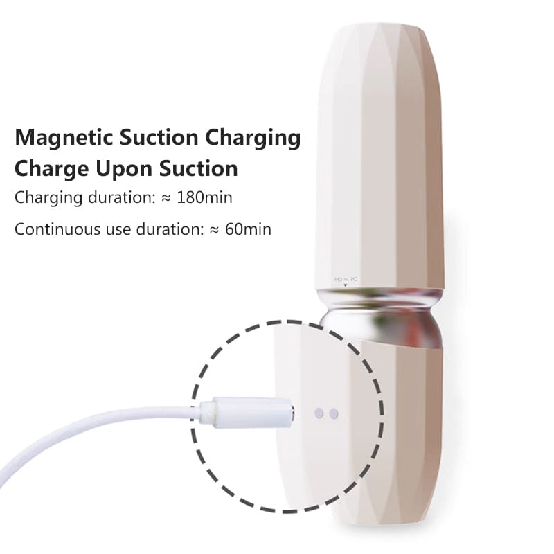 App-controlled telescopic dildo machine with suction cup base displayed from front angle