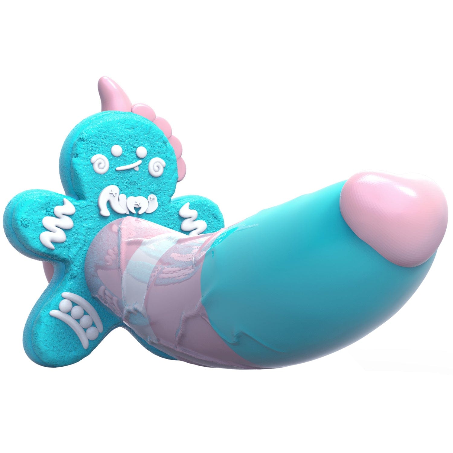 AIMITEX Gingerbread Man Dildo Suction Cup Manual Masturbator-IntimiLife