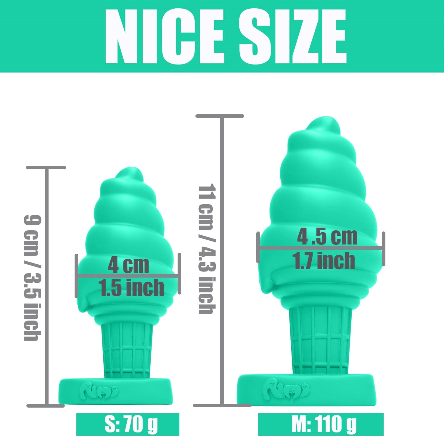 Aimitex Ice Cream Colorful Silicone Butt Plug Anal Expansion plug-IntimiLife
