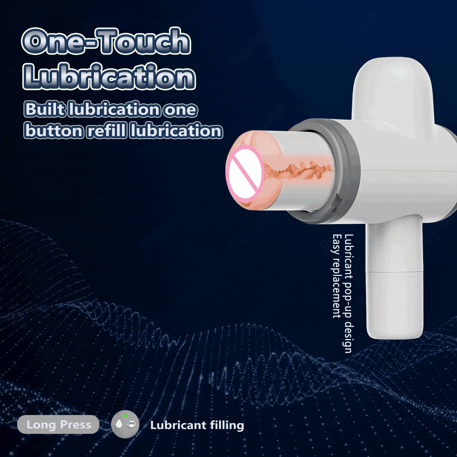 Device displaying multiple suction and vibration mode indicators